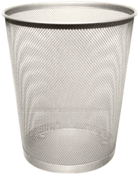 Kosz okrągły-srebrny 29,5cm/35cm tres