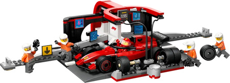 Lego 60443 City Pit stop i mechanicy z bolidem Ferrari 812496