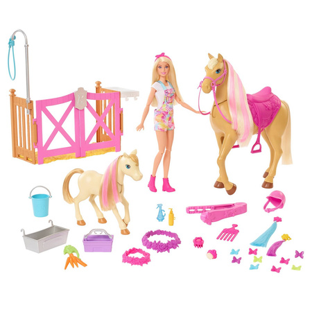 Barbie GXV77 Zestaw koniki Stylizacja i opieka 963298