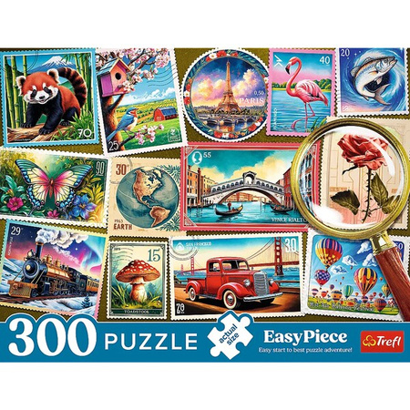 Puzzle Trefl 300 Easy Piece Znaczki pocztowe 231007