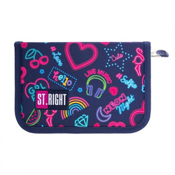 Piórnik dwuklapkowy bez wyposażenia Pc-03 Stright Neon Mkml 639074