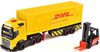 Dickie City ciężarówka + naczepa DHL św/dźw 089145