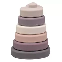 BinW wieża silikonowa Serca powder rose 178734