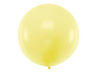 Balon okrągły 1m Pastel Light Yellow 117280