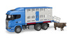 Bruder 03549 scania r z kontenerem i figurką krowy 