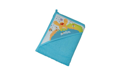 Okrycie kąpielowe Monsters 100X100 100%b niebieski 004925