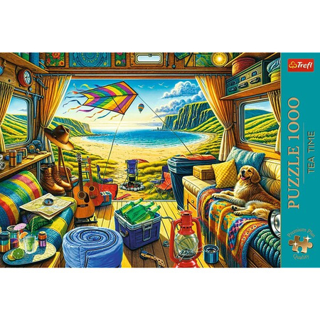 Puzzle Trefl 1000 Premium Plus Tea Time Kamperem w podróży 108514