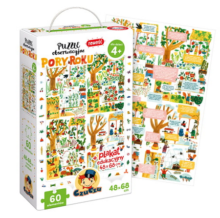 Czuczu: puzzle obserwacyjne - pory roku 4+ 490692
