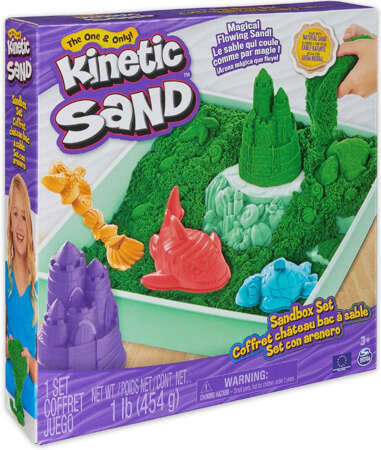 Kinetic Sand Zestaw piaskownica zielony 404942