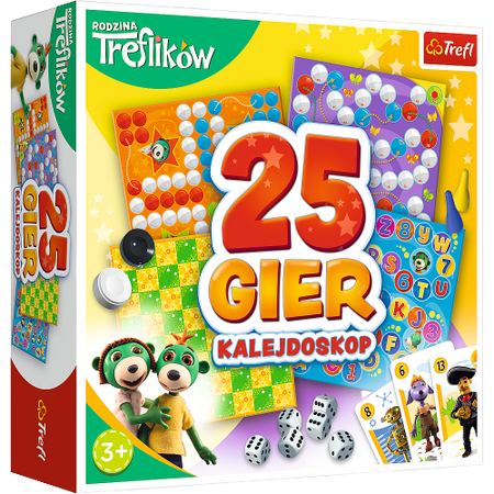 Gra Trefl Kalejdoskop 25 gier Rodzina Treflików 021196