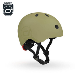 SCOOTANDRIDE Kask S-M dla dzieci 3+ lat Olive 000089