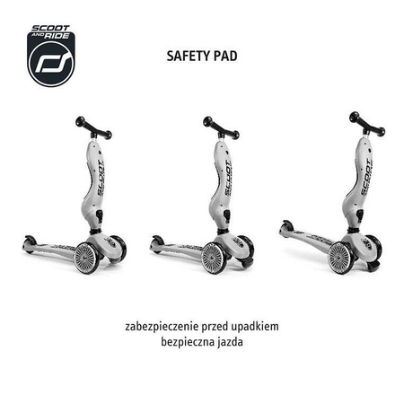 SCOOTANDRIDE Highwaykick 1 2w1 Jeździk i hulajnoga 1-5 lat Olive 000010