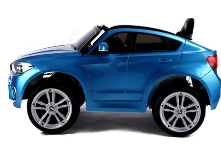 Auto na akumulator bmw x6 srebrny lakierowany 3287