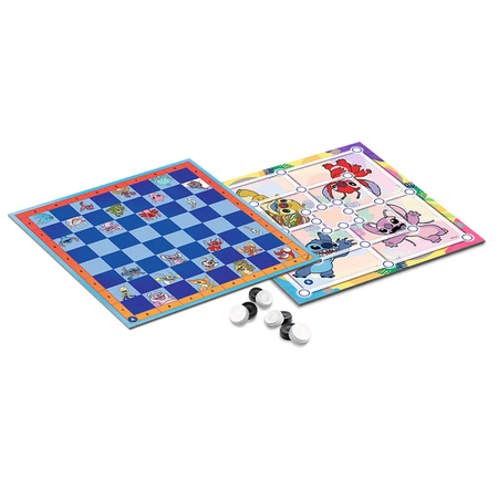Gra Trefl Warcaby i Młynek Lilo & Stitch 027990