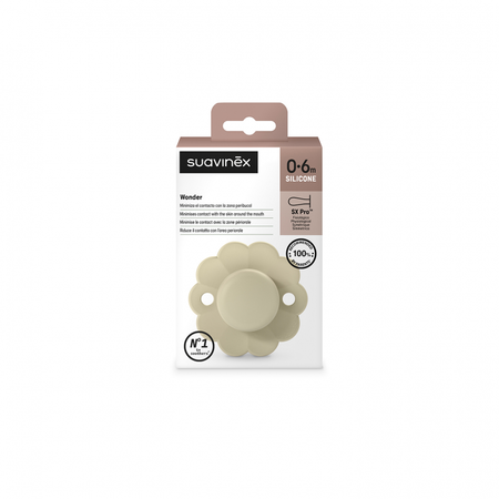 Suavinex Smoczek fizjologiczny SX Pro silikonowy| 0-6m|Wgray| Wonder| 