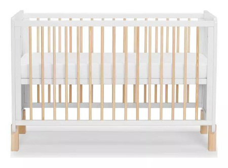 Kinderkraft łóżeczko drewniane nico white 914456