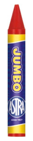 Kredki świecowe 12kol 9mm/100mm jumbo 124407 astra