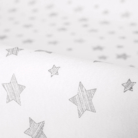 Ceba Pokrowiec na przewijak (50x70-80) 2 szt. Light grey+Grey Stars 331881