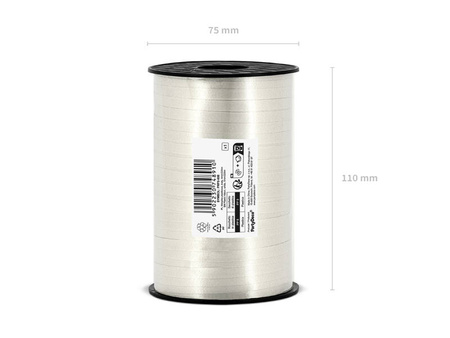 Wstążka plastikowa biały 5mm/225m 748910