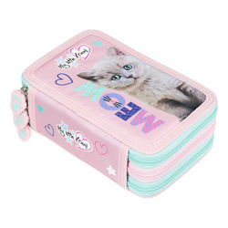 PIÓRNIK POTRÓJNY Z WYPOSAŻENIEM MY LITTLE FRIEND FLUFFY KITTY 687082