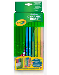 Crayola duo zapachowe i standadrowe zmywalne flamastry 10+10szt