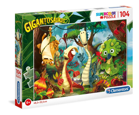 Clementoni puzzle 104 super kolor gigantosaurus 