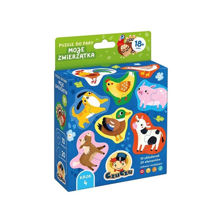 CzuCzu Puzzle do pary Moje Zwierzątka 18 mies.+ 494157