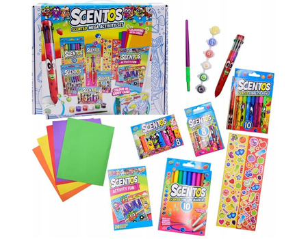 Scentos Pachnący zestaw Walizka do pokolorowania niebieska 204894