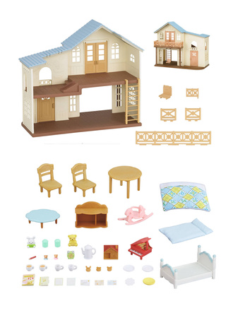 Sylvanian Families 5343 Wiejski domek z niebieskim dachem