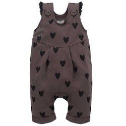 Ogrodniczki little bird 74 brąz pinokio