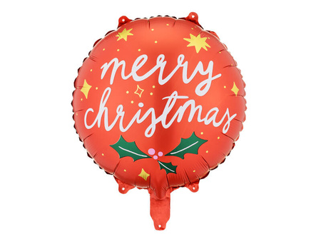 Balon foliowy Merry Christmas 45 cm 007505