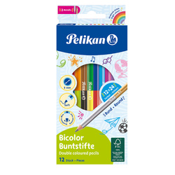 Pelikan Kredki dwustronne 12kol 700148