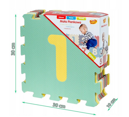 MATA PIANKOWA PASTELOWA CYFRY 847364
