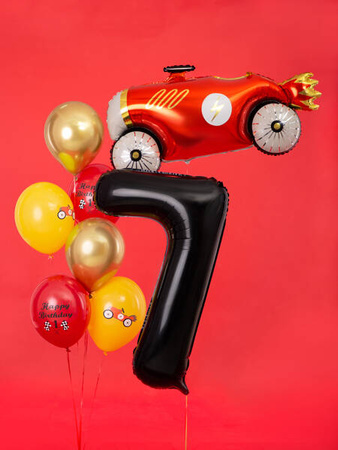 BALON FOLIOWY CYFRA 7 CZARNY 86CM 166462