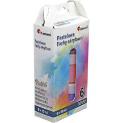 FARBY AKRYLOWE 6KOL 10ML PASTELOWE W SŁOICZKU 530793