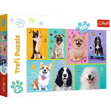 Puzzle Trefl 100 W świecie piesków