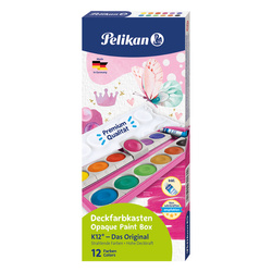 Pelikan Farby akwarele 12kol z wymiennymi wkładami 701602