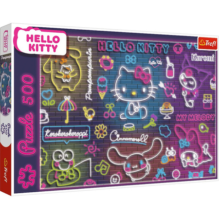 Puzzle Trefl 500 Neon Hello Kitty 375237