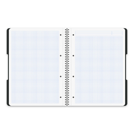 Herlitz Kołozeszyt A4 80k krata 70g 2 spirale Eco PP czarny 500288