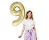 Balon foliowy B&C cyfra 9 szampańska 85 cm AA 189278