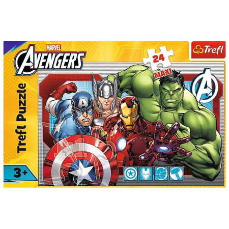 Puzzle Trefl 24 maxi Zawsze sprawiedliwi Marvel The Avengers 143782