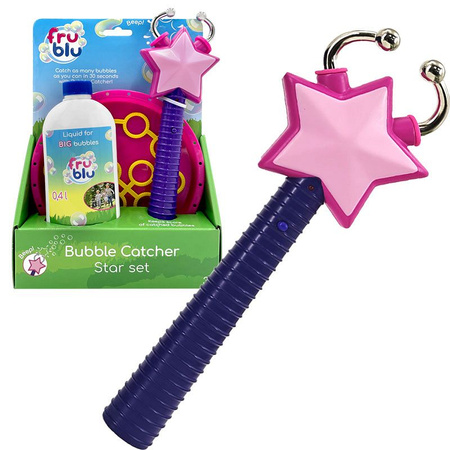 FRU BLU Zestaw Łapacz baniek Gwiazdka + płyn 0,4L 000213