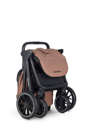 Easywalker Jackey XL Przestronny, samoskładający się wózek spacerowy z kołami XL Pecan Brown 114928
