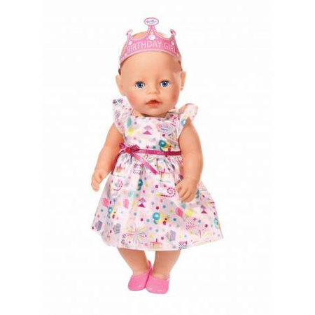 Baby born zestaw urodzinowy sukienka+akcesoria 825242