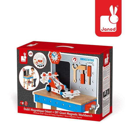 Stolik warsztatowy z 40 akcesoriami duży Brico 'Kids Janad 364779