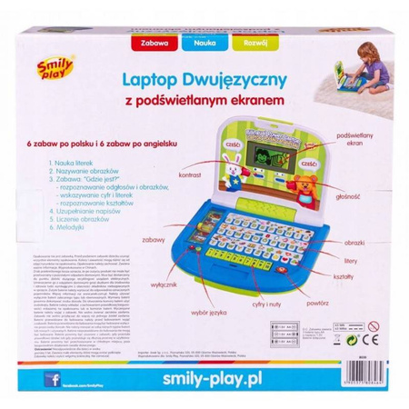 Laptop dwujęzyczny 8030 smily play 808464