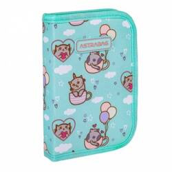 Piórnik pojedynczy dwuklapkowy bez wyposażenia Astrabag Kitty's World AC1 220772