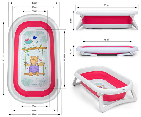 Milly Mally Wanienka składana Aqua Pink 127720