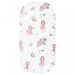 Bambusowe prześcieradło do łóżeczka wzór Wróżki 60x120cm 100% bambus 418095