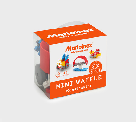 Klocki waffle mini chłopiec 35szt konstruktor 902783